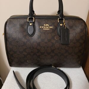 COACH Large Rowan Satchel in Signature Canvas